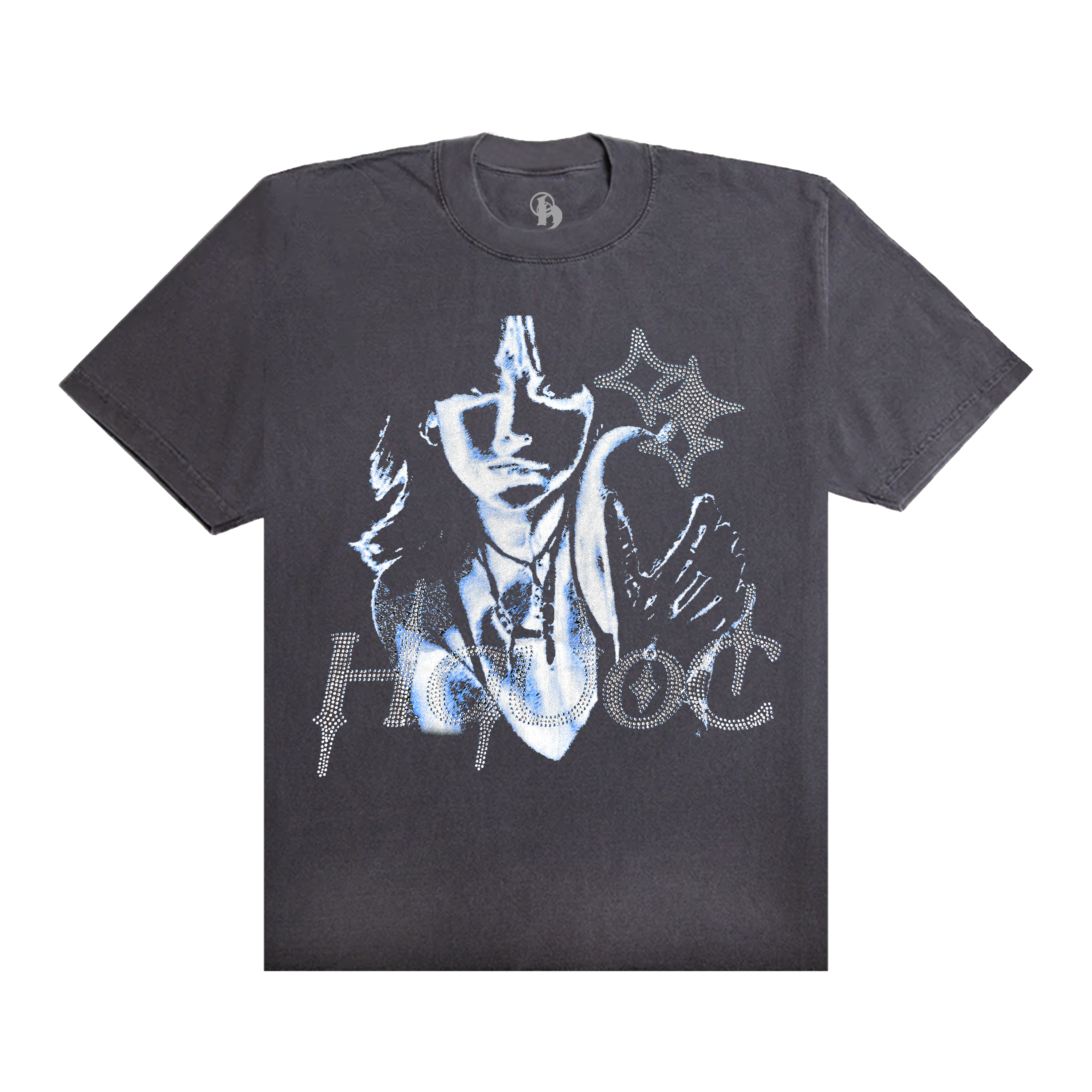 STELLAR PRINT + RHINESTONE - Heavyweight Tee