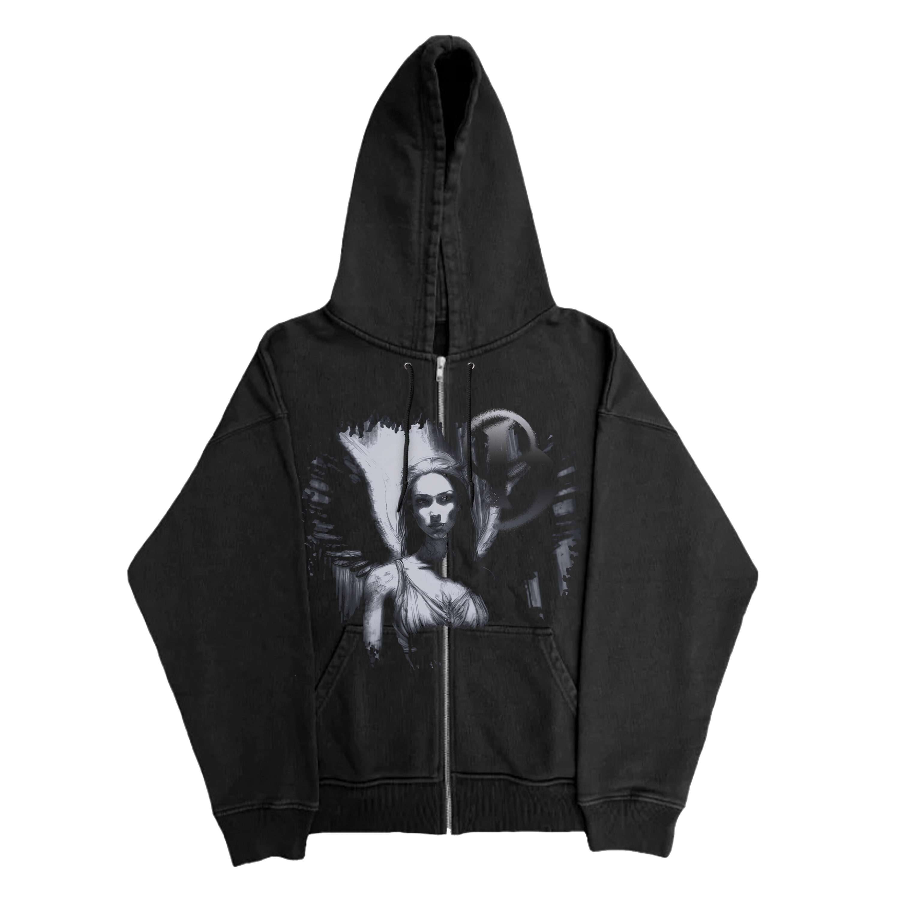 ANGELIC - Heavyweight Zip-Up Hoodie