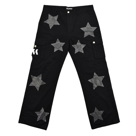 FALLEN STARS - RHINESTONE CARGO PANTS