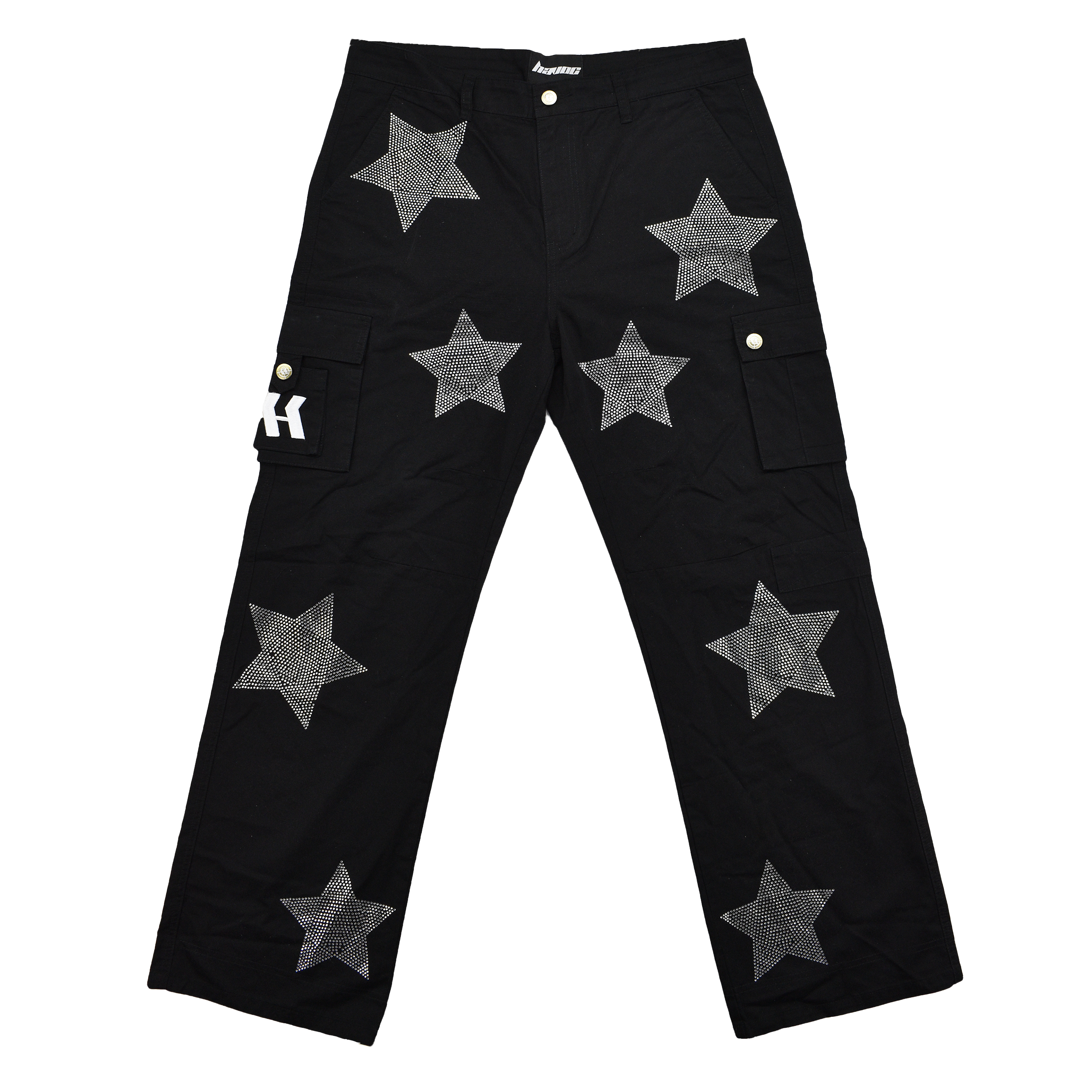 FALLEN STARS - RHINESTONE CARGO PANTS
