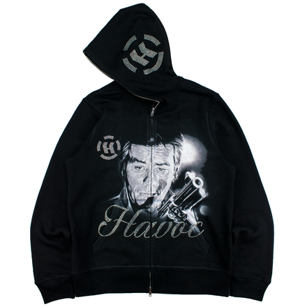 IRON - RHINESTONE + PRINT FULL ZIP
