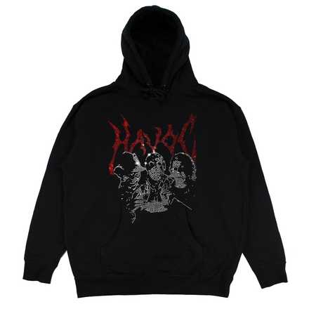 TRIPLE THREAT - RHINESTONE HOODIE
