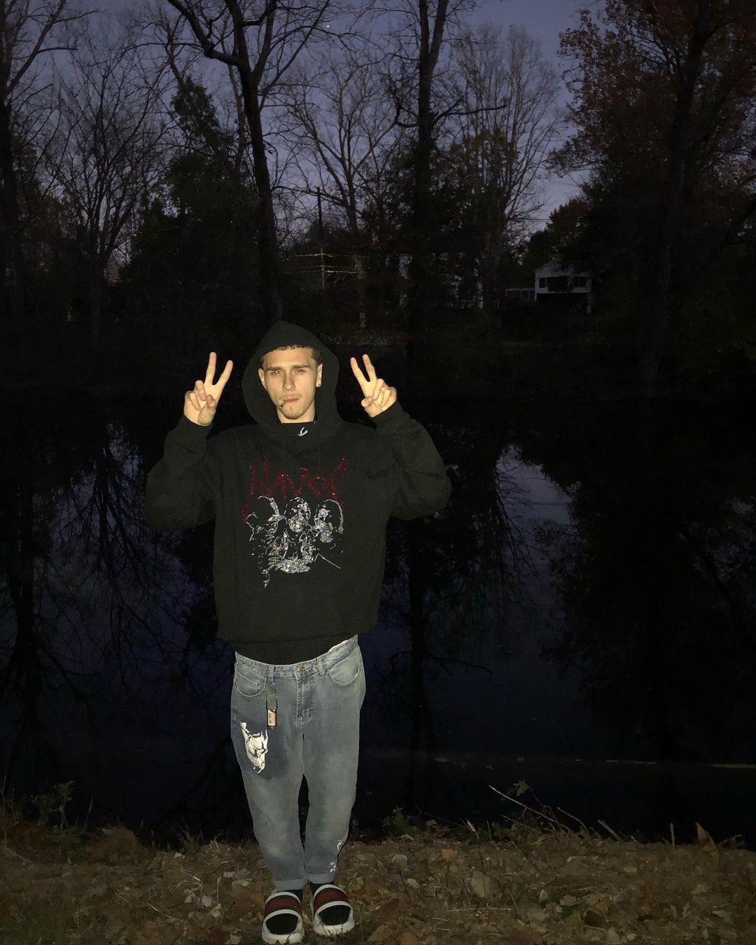 TRIPLE THREAT - RHINESTONE HOODIE