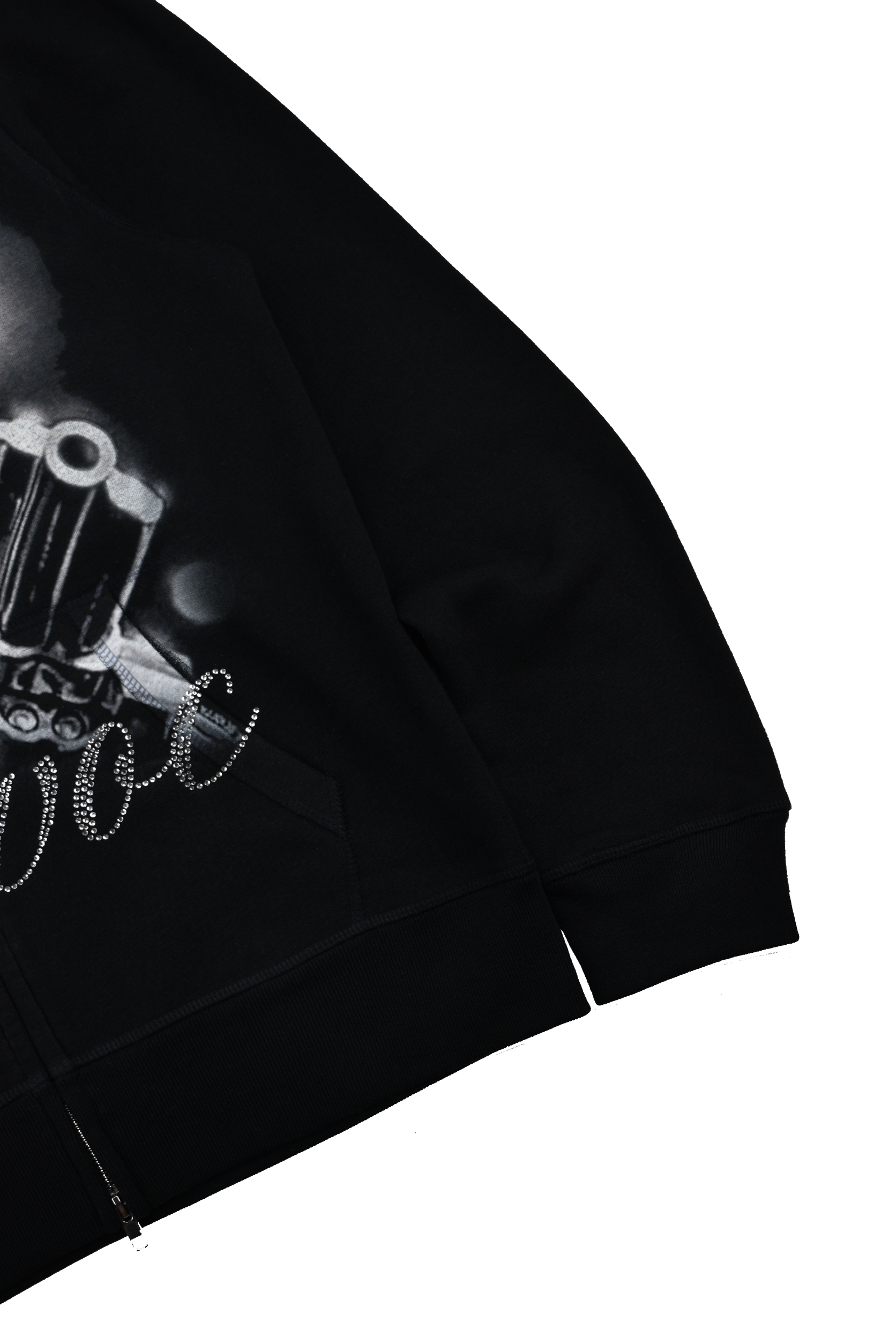IRON - RHINESTONE + PRINT FULL ZIP