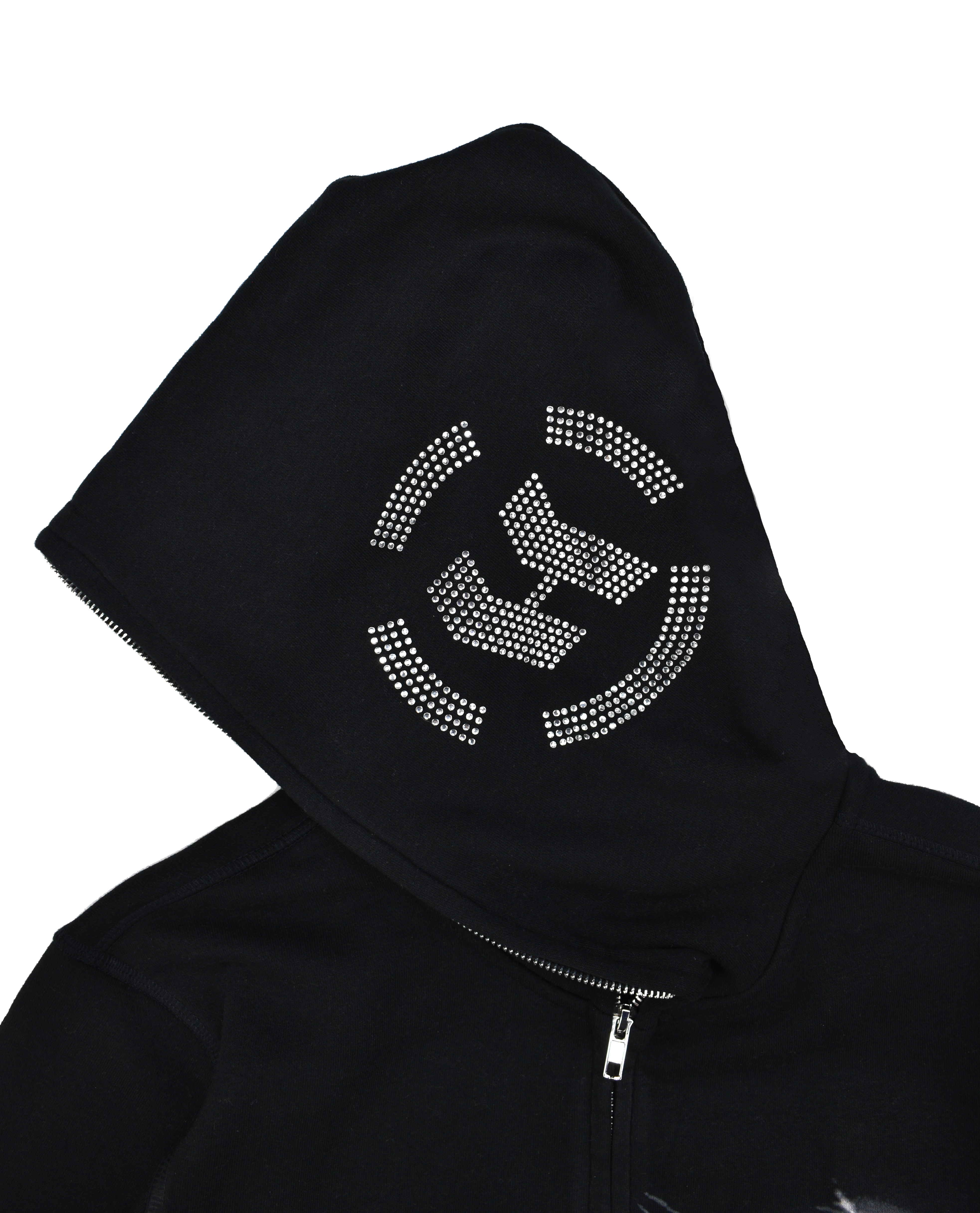 IRON - RHINESTONE + PRINT FULL ZIP