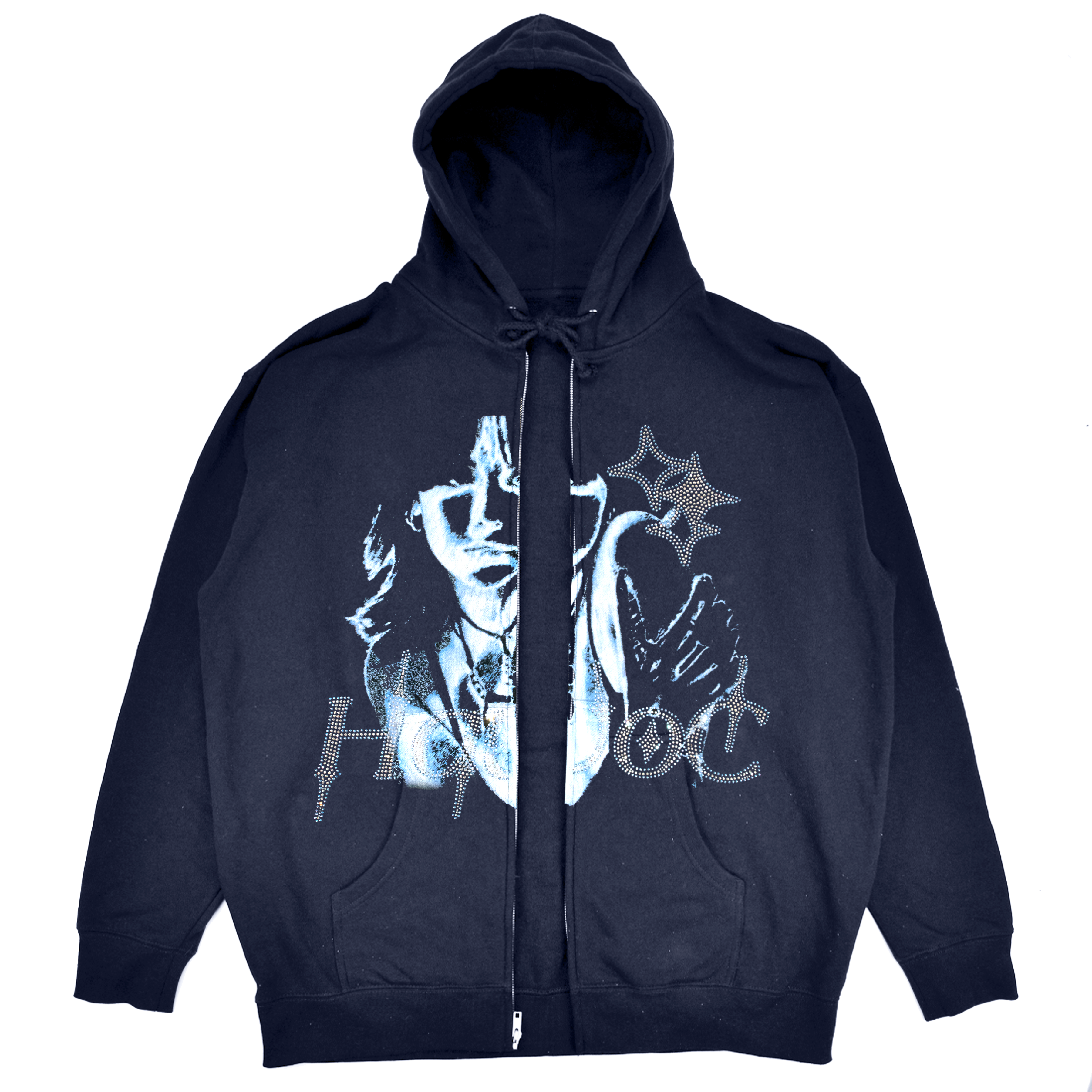 STELLAR - PRINT + RHINESTONE ZIP