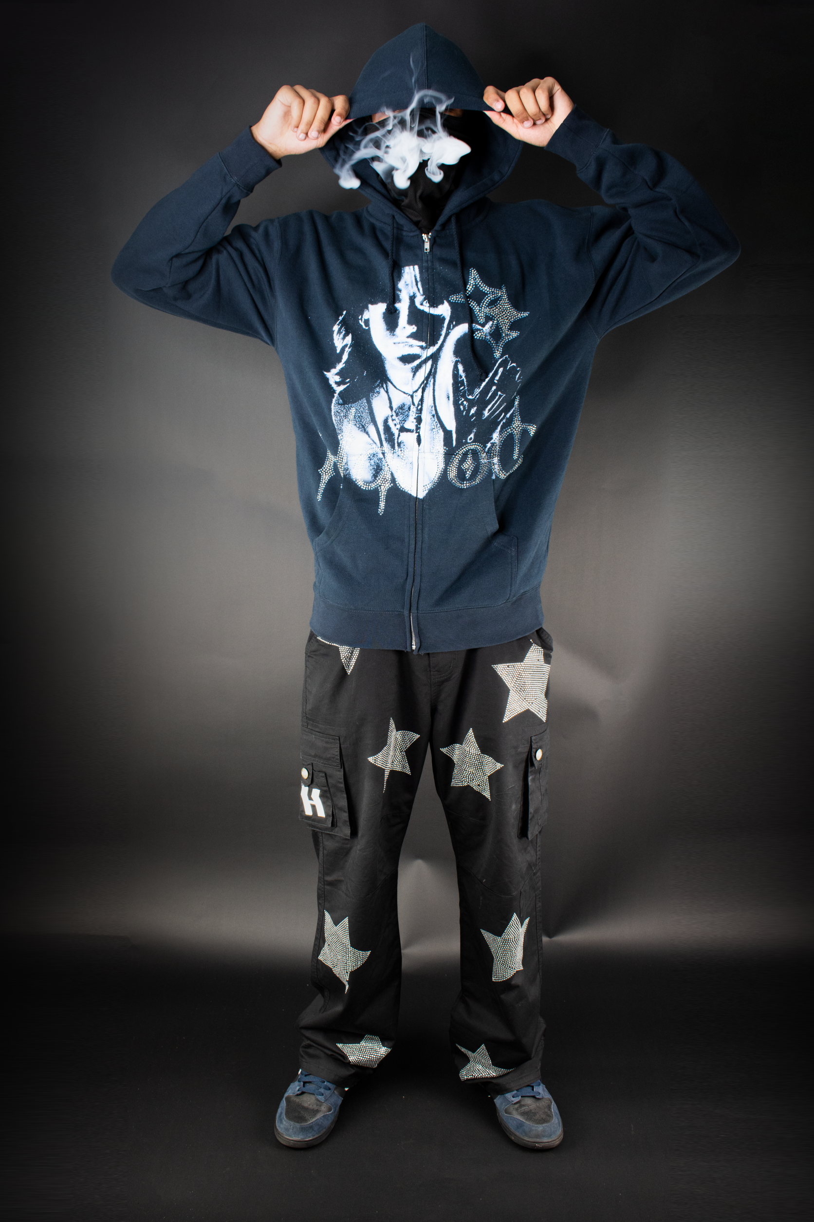 STELLAR - PRINT + RHINESTONE ZIP