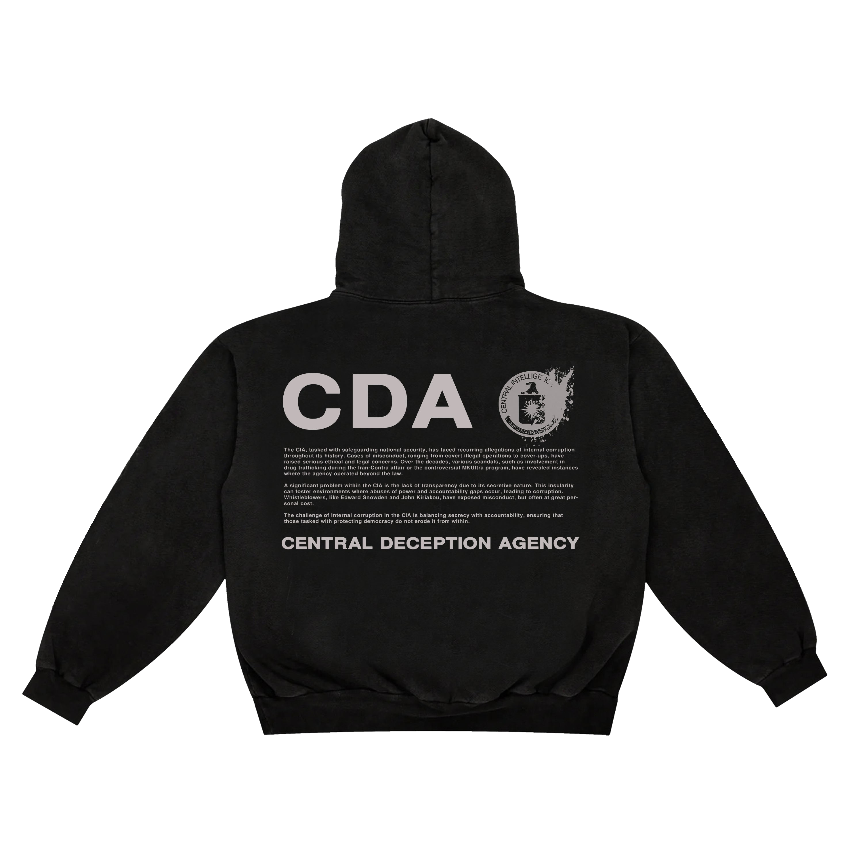 CDA - Heavyweight Hoodie Black