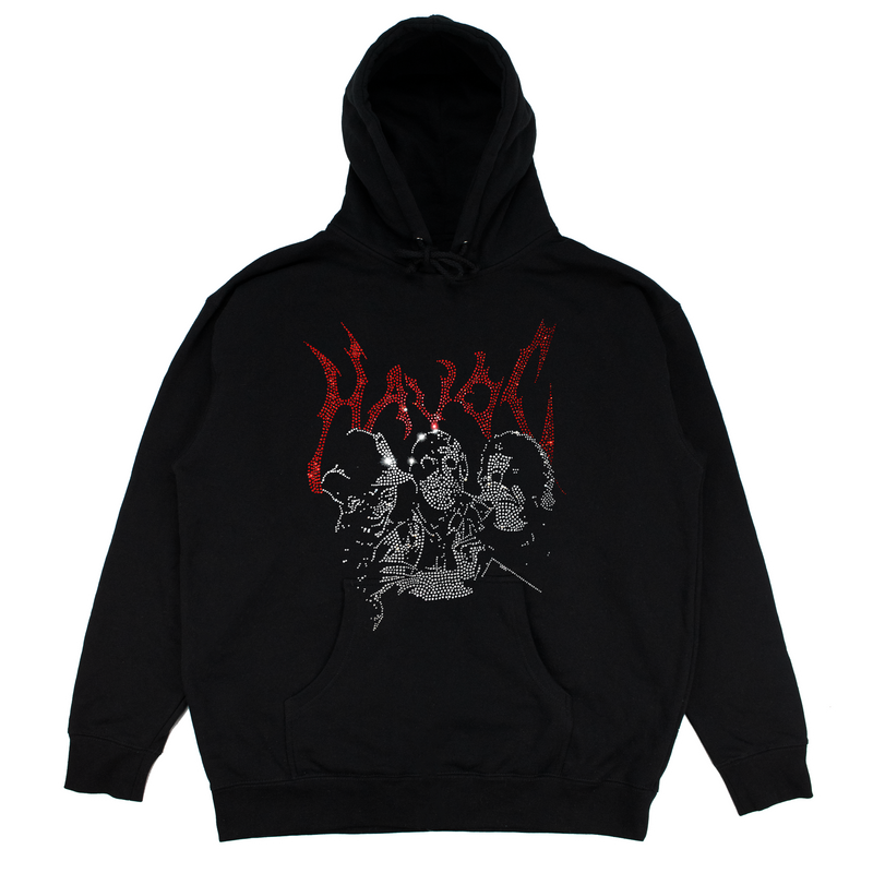 TRIPLE THREAT - RHINESTONE HOODIE